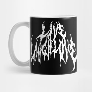 Live Laugh Love Metal Font Mug